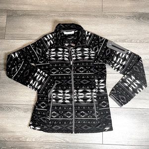 Free Country Fleece Aztec Zipper Sweater